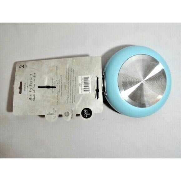 Kitchen Mini Fry Pan with Slotted Turner Round Arctic Quick Food Release 2-Pc - Picture 3 of 3